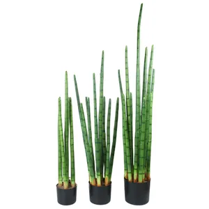 Lorenda PSC01 Stick Blätter Bonsai Staghorn Orchidee Afrikanische Sabah Repeller Gras die Faux Pflanze Schlangen gras künstlich im Topf