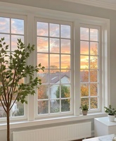 Ventana Moderna de Aluminio con Apertura Vertical, Vidrio Templado y Mosquitera Magnética para Hoteles y Villas