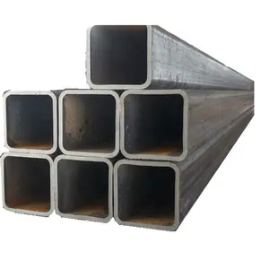 ASTM A36 50X50 Square Steel Pipe Berat Pipa Persegi Galvanis Shs Rhs 40X80 Gi Persegi Persegi bagian Berongga