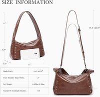 Sacs à main cloutés pour femmes, sac à bandoulière Y2k, petit sac à main en cuir vegan