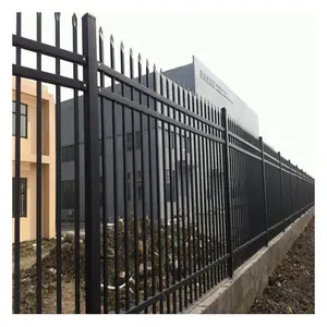 Conceptions de porte principale de villa populaire porte de cour en aluminium directe d'usine avec porte principale d'éléments en fer forgé