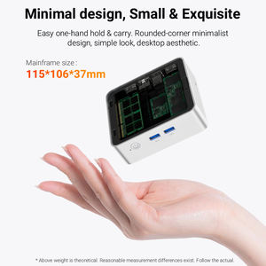 Transparante Magnetische R3-4300U Mini Pc Quad Core Dual M.2 2242 2280 Ssd Ddr4 Usb Type C Met Pd Opladen Kantoor Mini Pc - Product Image 5