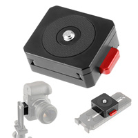 Adaptateur de montage V-Lock FEICHAO, plaque de dégagement rapide pour batterie, pour trépied de type Arca de 38 mm, appareil photo reflex numérique, caméra d'action, moniteur, siège à commutation rapide