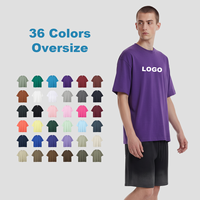 T-shirt Homme Personnalisé Coupe Boxy Oversize à Motif Manches Courtes Vente en Gros 100% Coton Haute Qualité Tricoté Streetwear Décontracté