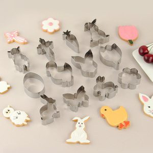 Tagliabiscotti a Forma di Coniglio in Acciaio Inox per Pasqua, Utensili per Biscotti Fatti a Mano, Stampo per Torte Fai-da-Te - Product Image 2