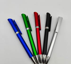Matte Anodized Aluminum Click Ballpoint Pen With Matching Color Clip Business Colors Retractable Advertising Signature Pen - Product Image 5