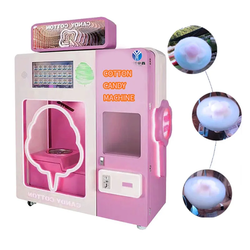 Xinye Technology Cotton Candy Floss Machine Factory Automatic Cotton Vending Machine Cotton Candy Machine for Small Businesses