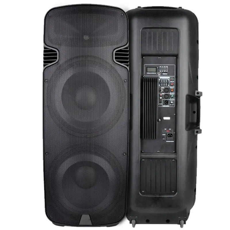 Haute précision Audio Pro, double haut-parleur 15 pouces, 300W, équipement DJ, fête, haut-parleur professionnel actif, système de boîte à son