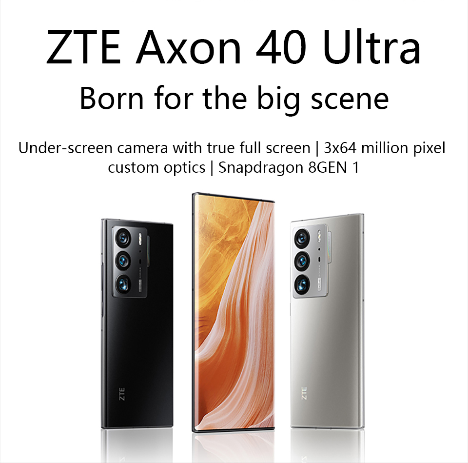 ZTE Axon 40 Ultra 5G - Premium Smartphone with 120hz Display