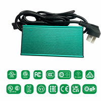 Chargeurs portables certifiés CE pour chariots de golf 48V8A 60V10A 72V8A, chargeurs de batteries au lithium Lifepo4
