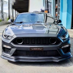 Grille de pare-chocs avant style <span class=keywords><strong>Mach</strong></span> 1 avec éclairages d'accentuation pour kits carrosserie <span class=keywords><strong>Ford</strong></span> <span class=keywords><strong>Mustang</strong></span> S550 non peints 2015-2017 - Product Image 3