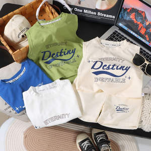 Summer Thin Children's Sleeveless Vest Shorts pants Two-piece <b>Set</b> - Product Image 1