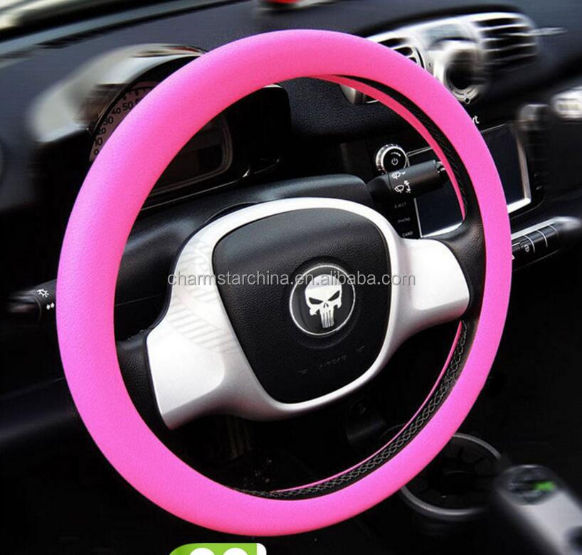 Оптовая продажа, износостойкая кожа, мягкая силиконовая крышка рулевого колеса для аксессуаров салона автомобиля, заводская цена