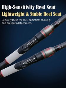 <span class=keywords><strong>Canne</strong></span> <span class=keywords><strong>à</strong></span> <span class=keywords><strong>pêche</strong></span> télescopique portable en fibre de carbone pour la <span class=keywords><strong>pêche</strong></span> en <span class=keywords><strong>mer</strong></span> avec poignée en EVA, guides rigides légers et utilisation polyvalente - Product Image 5