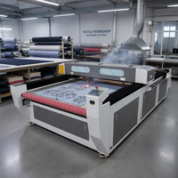 Anpassen Lasers chneid maschine CNC Stoff Teppich Kleidung Polyester T-Shirt Doppelkopf Auto Feeding 1820 1825 1830 1626