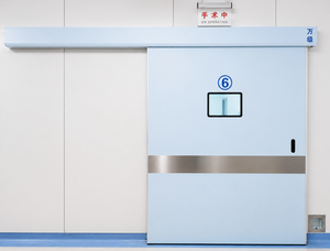 Puerta Médica Automática Eléctrica Hermética Corredera Simple, Resistente al Fuego, para Quirófano de Hospital, Apartamento, Dormitorio - Product Image 1