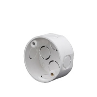 Boîte électrique de surface en PVC, résistante au feu, à montage en surface, vente d'usine, boîte de raccordement circulaire en PVC