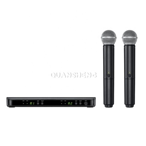 Microphone dynamique sans fil UHF professionnel de haute qualité pour karaoké et scène, construction métallique BLX288 <span class=keywords><strong>PG58</strong></span> - Product Image 3