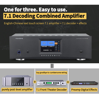 Amplificateur de Puissance 7.1 pour Systèmes de Cinéma Maison 3D/8K, Récepteur Audio-Vidéo DTS Numérique HD pour Karaoké KTV