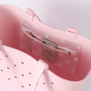 Waterproof Clear Zipper Pouches Insert Compatible with Simple Modern Bag Large/Extra Large <b>Accessories</b> for Rubber <b>Beach</b> Bag - Product Image 6