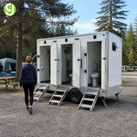 Toilettes mobiles Goeasy, toilettes portables VIP, remorque de toilettes, toilettes publiques extérieures