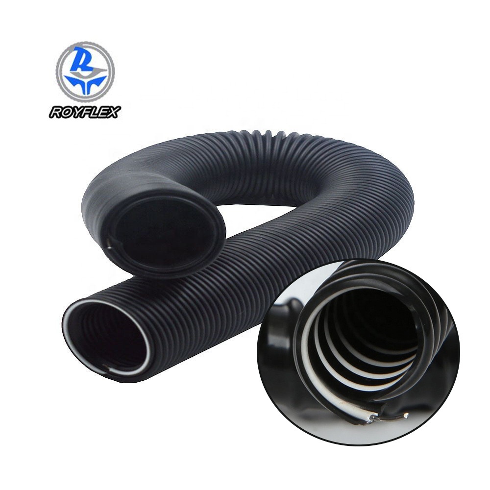 PVC Steel Wire Reinforced Plastic Corrugated Flexible Stretchable Dust Collection Steam Cleaner Hose