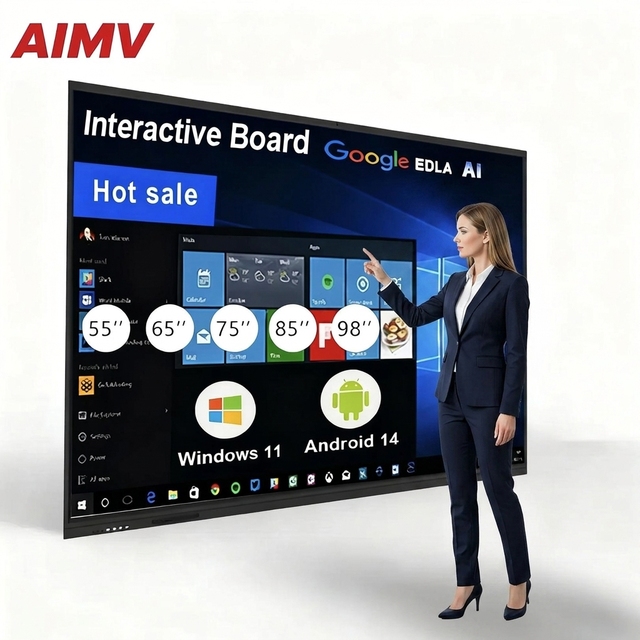 55 65 75 85 86 98 110 Inch Pen Finger Touch Interactive Flat Panel 4k Lcd Digital Interactive Smart Boards for Schools Teaching