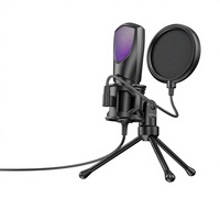 Microphone de jeu USB en gros d'usine avec kit de support de bras de bureau pour enregistrement sur PC, ordinateur, podcast