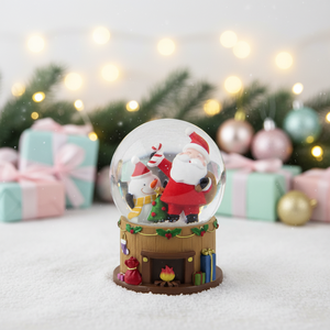 Boules à neige du Père Noël Décoration de Noël Boule d'eau Ornement avec Père Noël Bonhomme de neige Cadeau <span class=keywords><strong>Ours</strong></span> Design Décoration de maison festive - Product Image 2