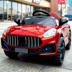 מכונית צעצוע לרכיבה לילדים בגילאי <span class=keywords><strong>3</strong></span>-12, סוללה נטענת, מוזיקה, תאורה, גלגלי פלסטיק קטנים, שלט רחוק - Product Image 4