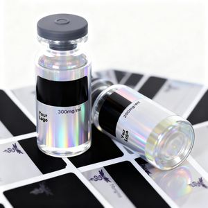 Étiquettes et boîtes d'autocollants pour flacons de 3 ml et 10 ml, en PET, anti-contrefaçon, écologiques, pour laboratoires pharmaceutiques personnalisés, à usage pharmaceutique, avec hologramme. - Product Image 4