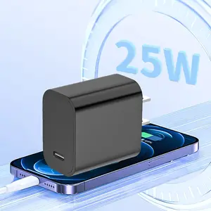 Original 12W/20W/25W PD 3.0 Type C chargeur OTP protégé adaptateur d'alimentation pour iPhone ordinateur portable montre intelligente caméra écouteur