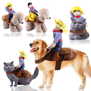 Costumes de Transformation d'Halloween de Chat Drôle Gros Chien Fournitures pour Animaux de Compagnie Vêtements de Chien Père Noël Équitation pour Animaux de Compagnie - Product Image 3