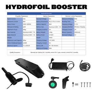 ลดราคา! Efoil Hydrofoil รุ่นใหม่ พร้อมใบพัดขับเคลื่อนคาร์บอนฟอยล์ 3000W โครงสร้างคาร์บอนไฟเบอร์เพิ่มความทนทานและความแข็งแรง - Product Image 5