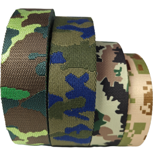 Tùy chỉnh 38mm thăng hoa mạnh mẽ in ngụy trang <span class=keywords><strong>Polyester</strong></span> <span class=keywords><strong>Webbing</strong></span> cho đào tạo du lịch quần áo - Product Image 5