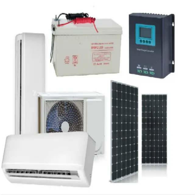 Climatiseur solaire à courant continu climatiseur solaire système d'énergie climatiseur portable et solaire