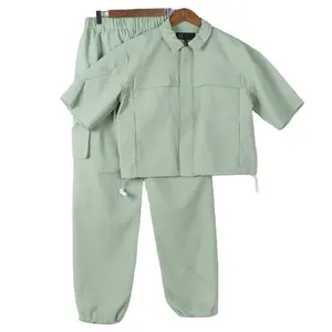 XingNuo Supplier Customization Sustainable Latest Design Cotton Fabric Kids Linen Clothing for Boys