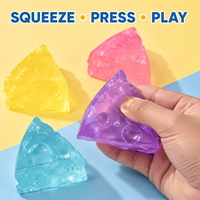 Collection de jouets anti-stress en forme d'aliments à remontée lente : bâtonnets de beurre, tranches de fromage et cubes en boîte – Vente en gros