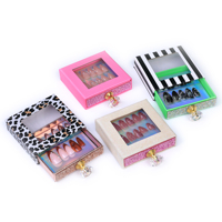 Colección de Uñas Postizas Personalizadas, Forma Almendrada y Ataúd, Uñas Postizas Surtidas, Gel Brillante, Uñas Falsas Mixtas, Venta al Por Mayor OEM