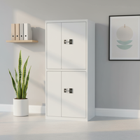 Armoire de classement métallique épaisse haut de gamme, moderne et entièrement assemblée, avec serrure à code numérique pour bureau, maison, hôtel, archivage