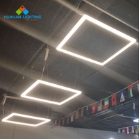 Panneau lumineux à Led pour bureau, cadre en Surface 60x60 Ss, panneau d'éclairage pour bordures intérieures