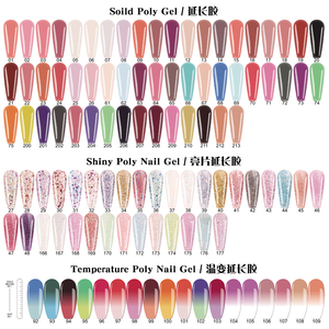 Ensemble <span class=keywords><strong>de</strong></span> 12 couleurs aléatoires en poly gel avec 20 moules <span class=keywords><strong>de</strong></span> gel d'extension et outils professionnels Kit <span class=keywords><strong>de</strong></span> gel d'extension d'ongle pour les amateurs d'art d'ongle - Product Image 3