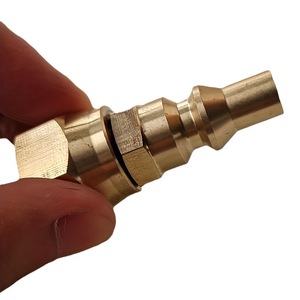Copper 1/4 In Propane Quick Connect <b>Adapter</b> For RV Camping Grill Fire Pit Heater - Product Image 4