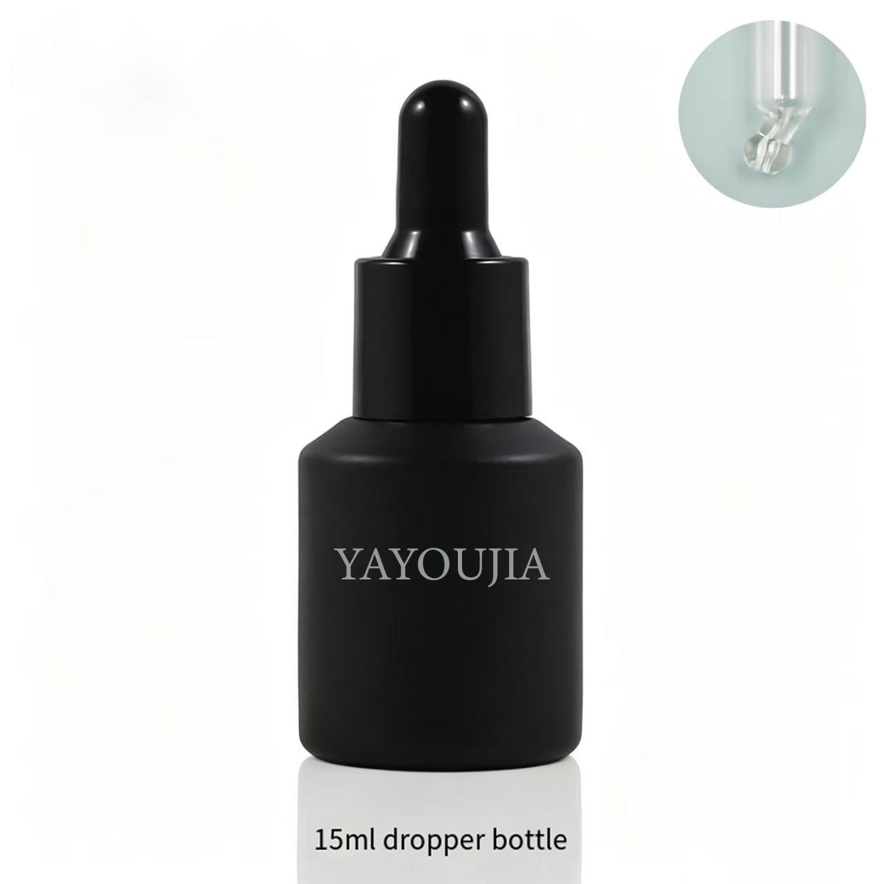 Black matte bottle body
