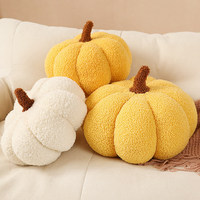 Coussin en peluche citrouille coloré en gros, poupée légume d'Halloween, jouet pour enfants, accessoires de fête, décoration intérieure