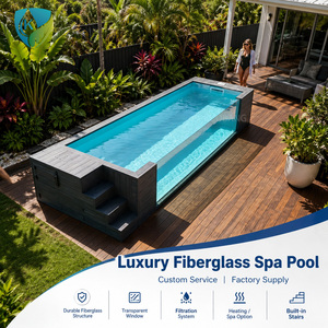 <span class=keywords><strong>Piscina</strong></span> Prefabricada de Fibra de Vidrio, <span class=keywords><strong>Piscina</strong></span> Elevada para Jardín, Resort, Hotel, Villa o Proyecto - Product Image 3