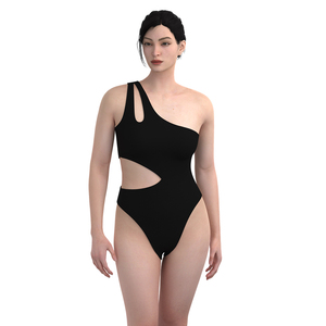 Costume da bagno bikini personalizzato con laccetti, perizoma, sexy, taglie forti, set corto/lungo in Spandex/Nylon con scritta, ideale per la spiaggia - MOQ basso, direttamente dalla fabbrica - Product Image 4