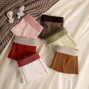 Boxers pour hommes en coton bébé 60S |   7A Antibactérien Respirant Solide Sans couture |   Vente en gros de vêtements quatre saisons à taille mi-haute - Product Image 3