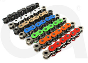 Juego de <span class=keywords><strong>cadena</strong></span> <span class=keywords><strong>dorada</strong></span> para motocicleta, cadenas de piñón de acero de nueva condición para piezas de transmisión de motocicletas 420 <span class=keywords><strong>428</strong></span> 428H 520 - Product Image 2