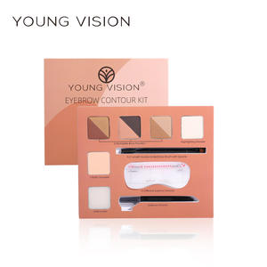 Hot Bán Lông Mày Tem Sáp <span class=keywords><strong>Highlighter</strong></span> Kem Che Khuyết Điểm Và Stencil Kit Lông Mày Trang Điểm Palette Kit - Product Image 6